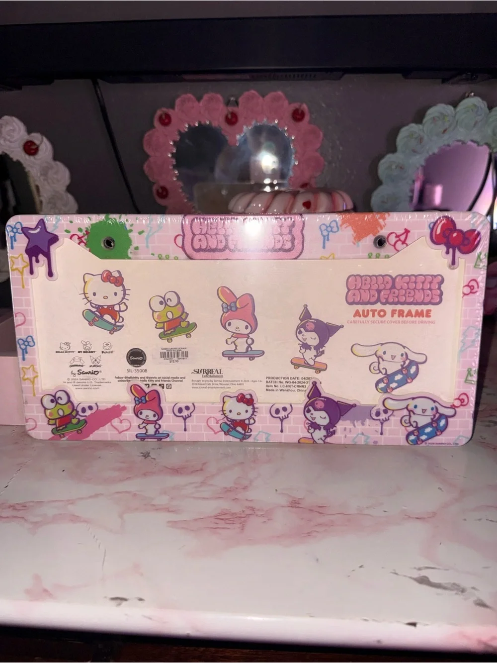 Hello Kitty & Friends Auto/Car License Plate Frame